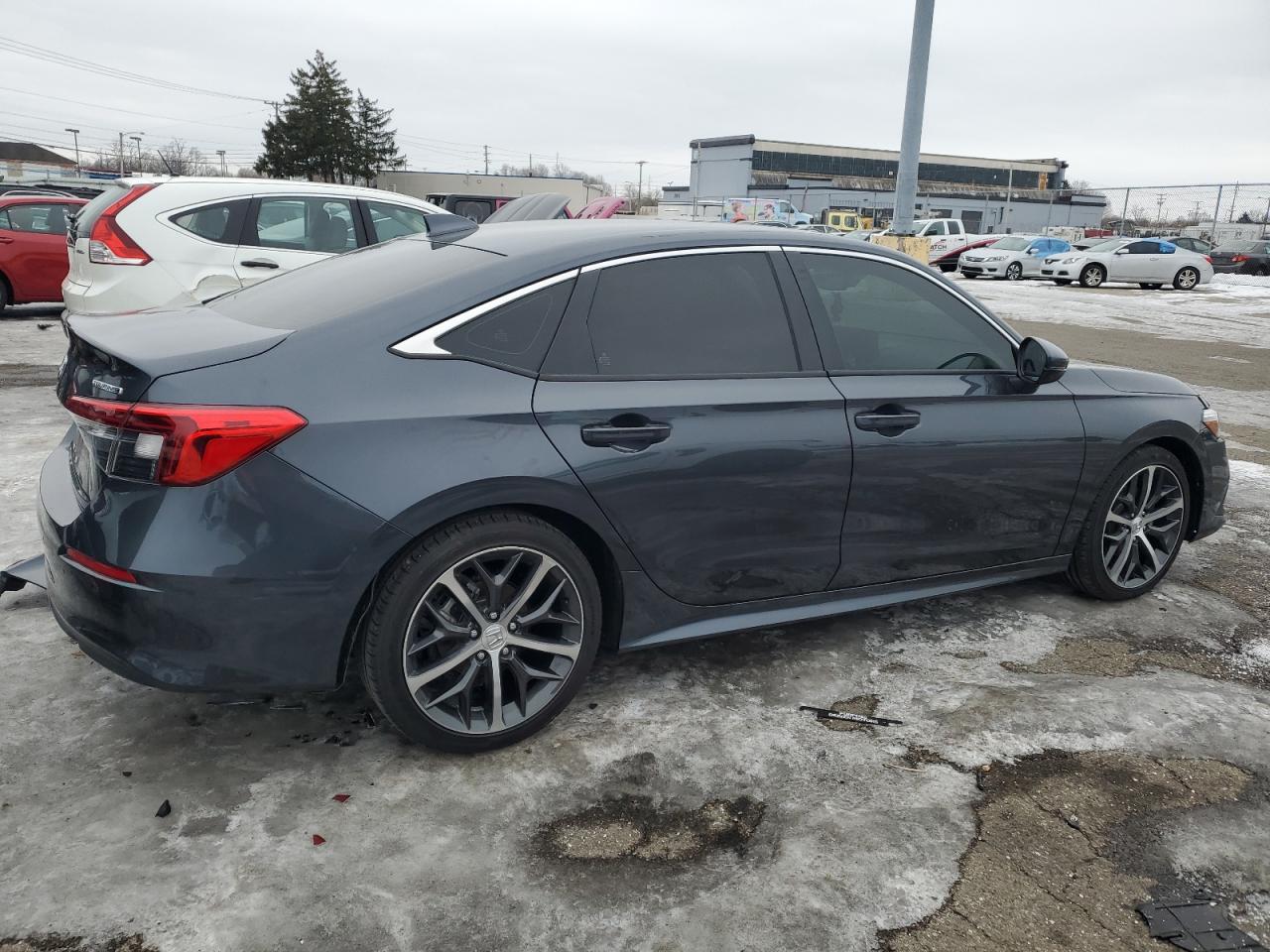 2024 Honda Civic VIN 2HGFE1F92RH339876 Copart auction photo, side / front end damage thumbnail 3