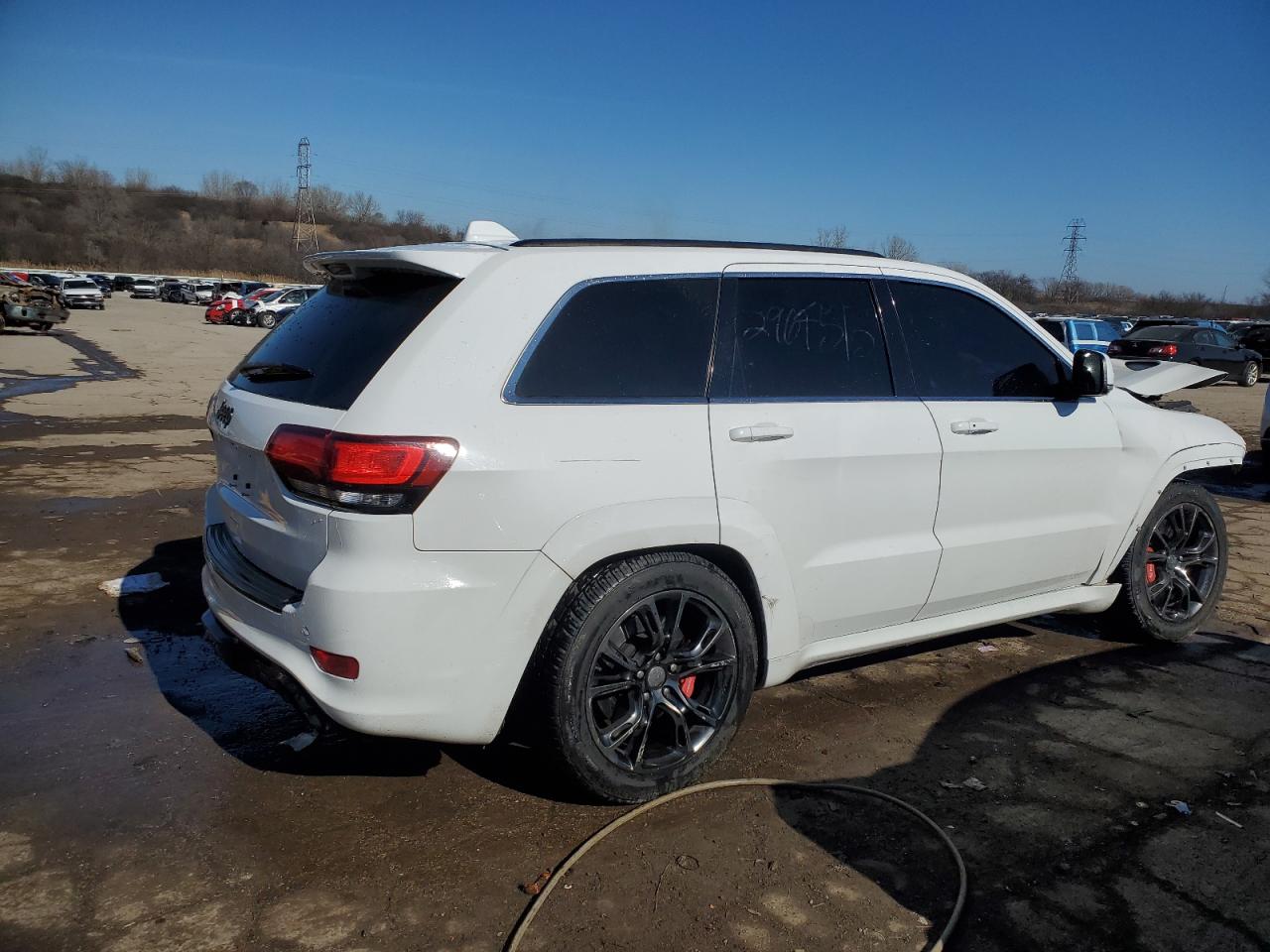 2014 Jeep Grand Cherokee VIN 1C4RJFDJ2EC195664 Copart auction photo, vandalism / front end damage thumbnail 3