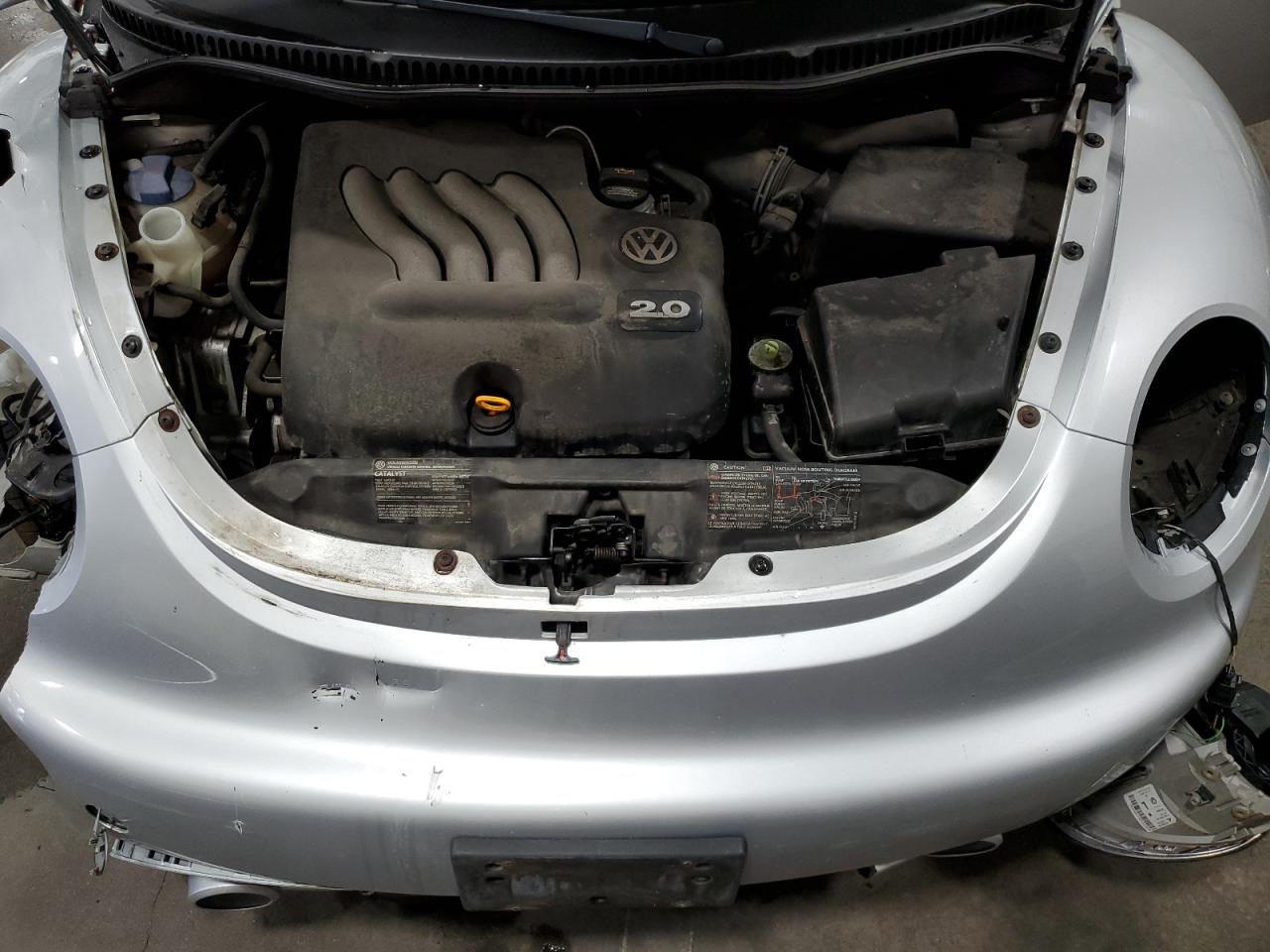 2004 Volkswagen Beetle VIN 3VWCK31C14M417578 Copart auction photo, front end damage thumbnail 11