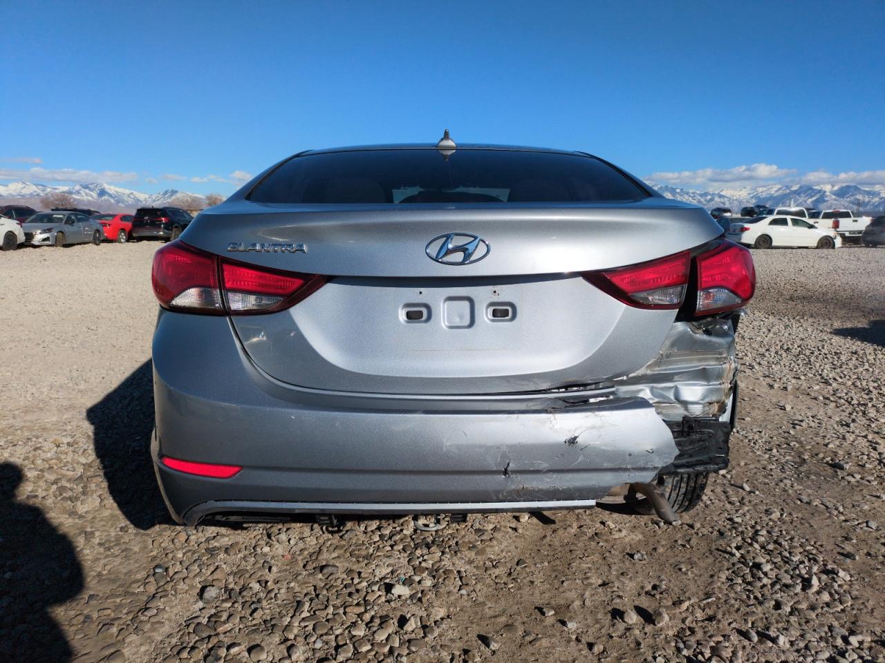 2016 Hyundai Elantra VIN 5NPDH4AE1GH670925 Copart auction photo, rear end damage thumbnail 6