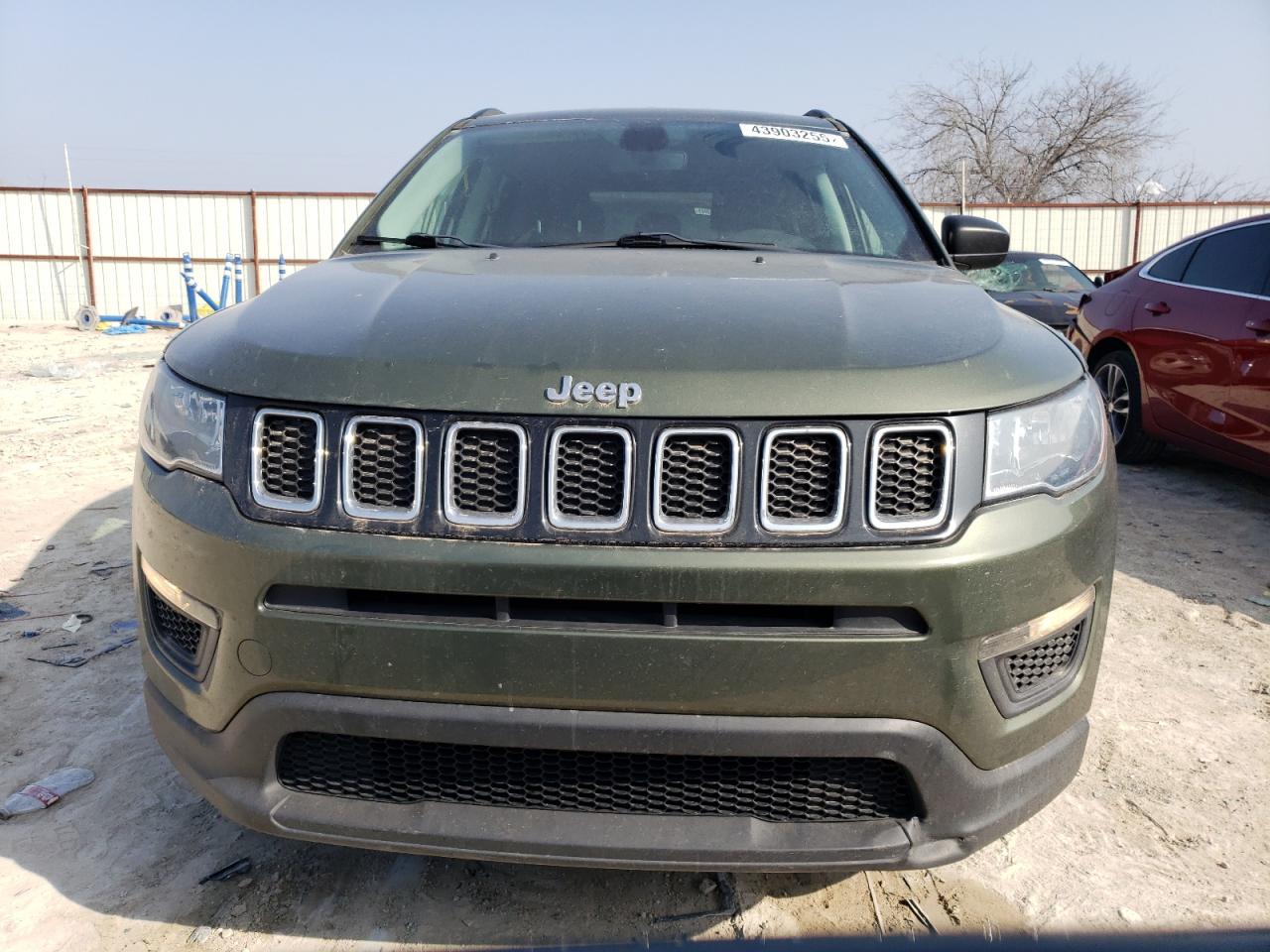 2021 Jeep Compass VIN 3C4NJDAB4MT510581 Copart auction photo, rear end / side damage thumbnail 5