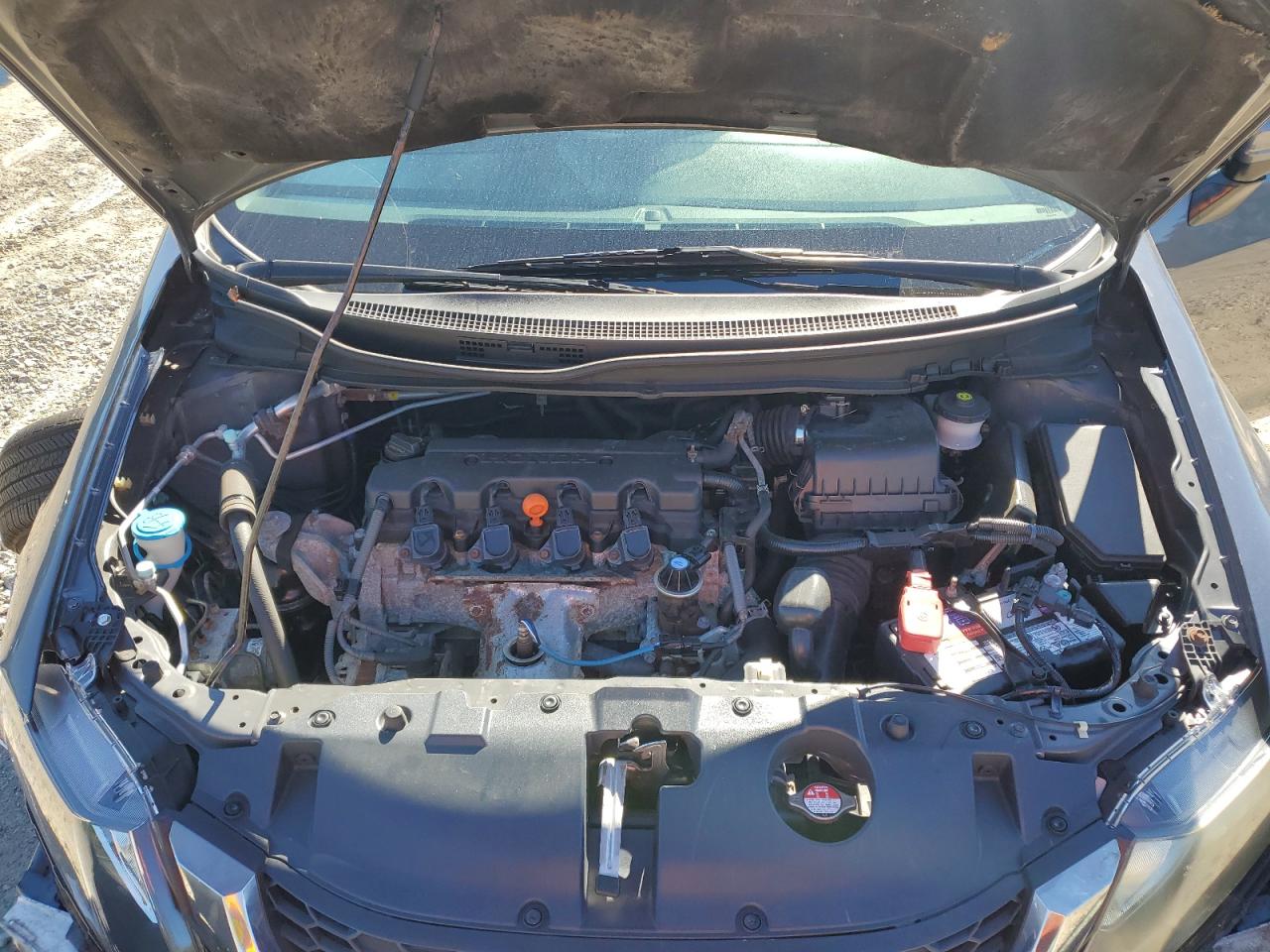 2014 Honda Civic VIN 2HGFB2F57EH524513 Copart auction photo, front end / undercarriage damage thumbnail 12