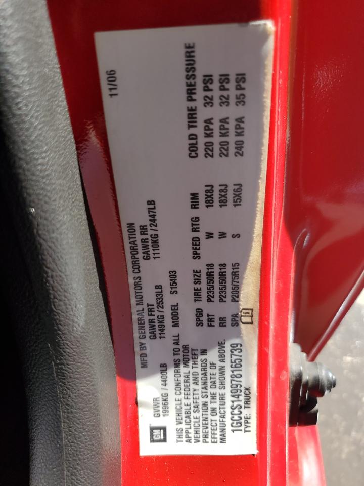 2007 Chevrolet Colorado VIN 1GCCS149978165739 Copart auction photo, front end damage thumbnail 12