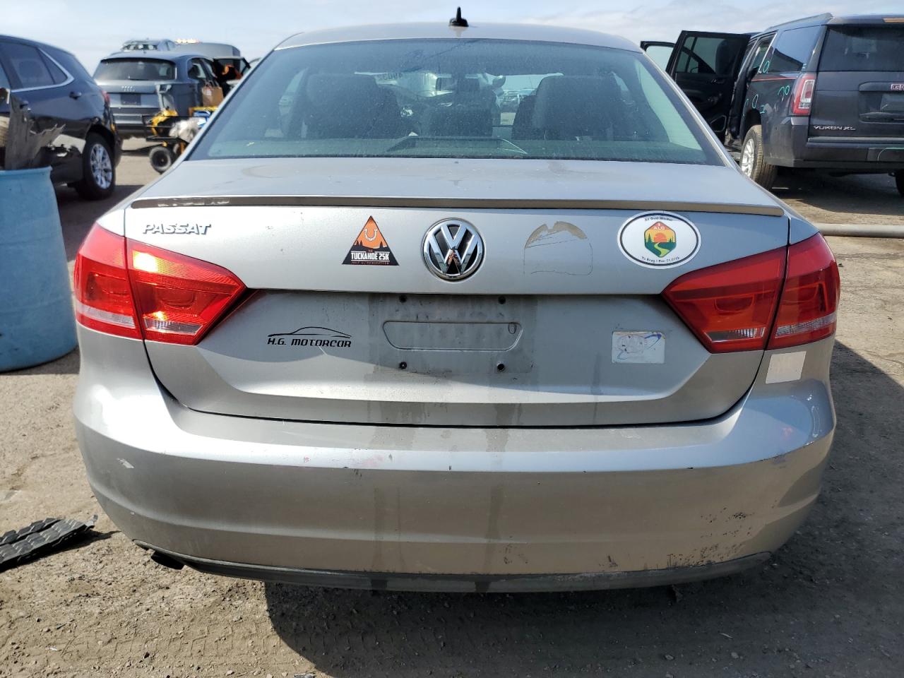 2014 Volkswagen Passat VIN 1VWAP7A3XEC025072 Copart auction photo, front end / rear end damage thumbnail 6