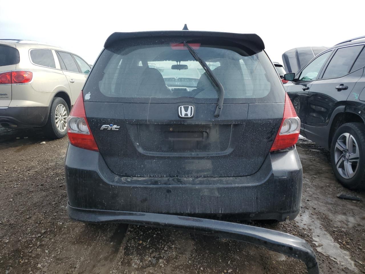 2008 Honda Fit VIN JHMGD386X8S021501 Copart auction photo, side / front end damage thumbnail 6