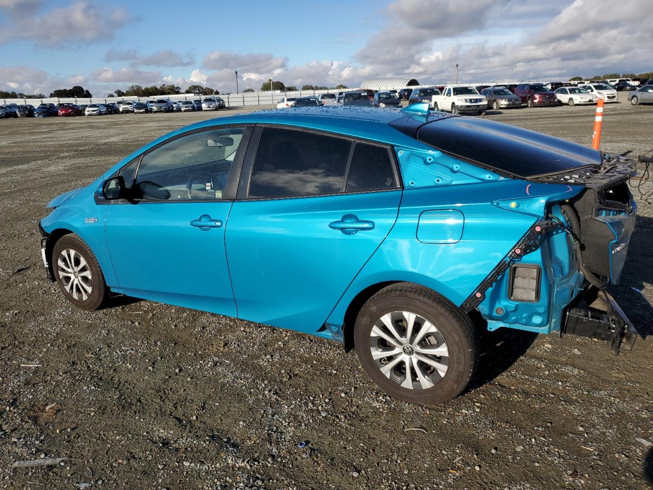 2021 Toyota Prius VIN JTDKAMFP5M3181134 Copart auction photo, rear end / front end damage thumbnail 2