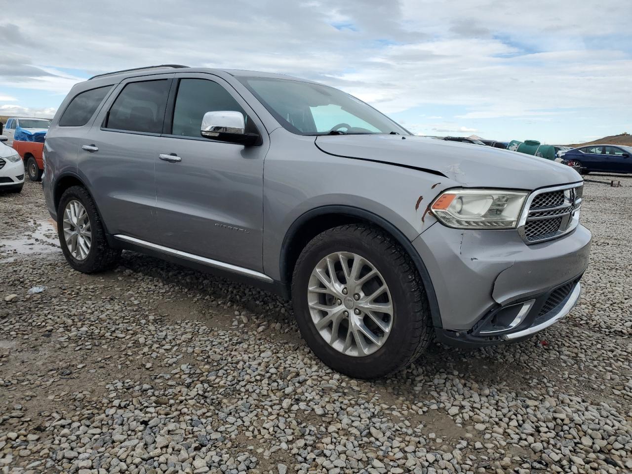 2015 Dodge Durango VIN 1C4RDJEGXFC801467 Copart auction photo, side damage thumbnail 4