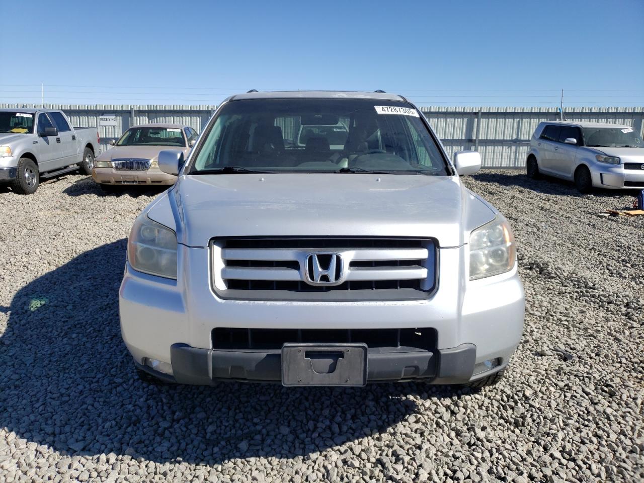2007 Honda Pilot VIN 2HKYF186X7H509283 Copart auction photo, side / minor dent/scratches damage thumbnail 5