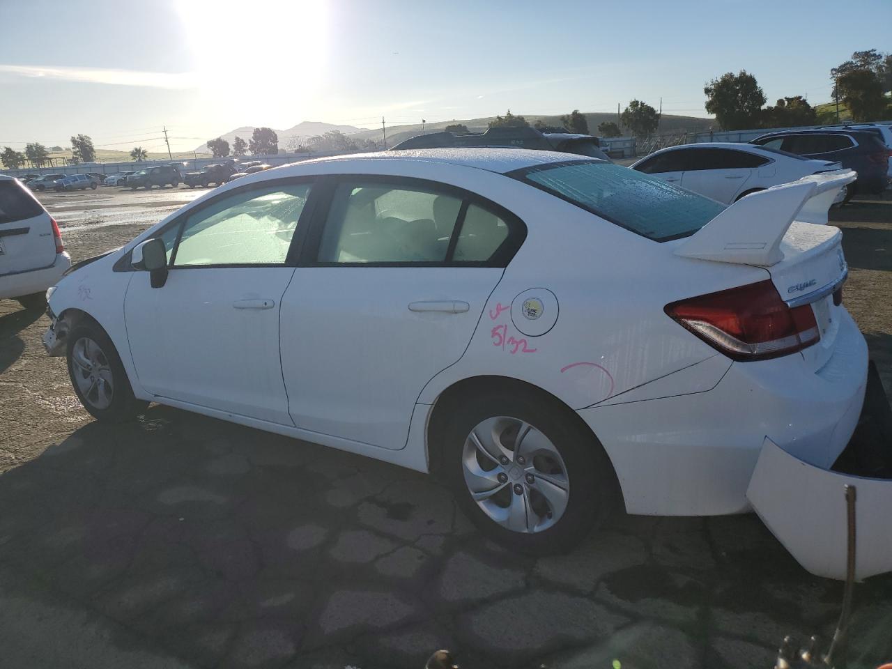 2013 Honda Civic VIN 19XFB2F51DE269981 Copart auction photo, front end damage thumbnail 2