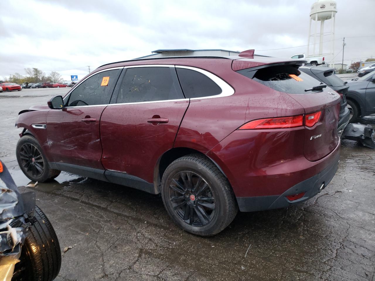 2017 Jaguar F-Pace VIN SADCK2BV9HA099780 Copart auction photo, front end / side damage thumbnail 2
