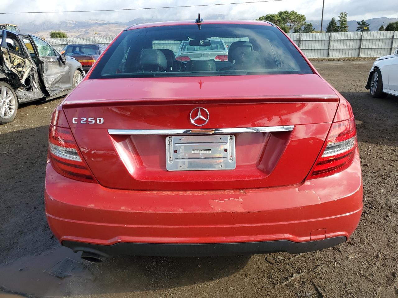 2013 Mercedes-Benz C-klasse VIN WDDGF4HB2DR258621 Copart auction photo, all over damage thumbnail 6