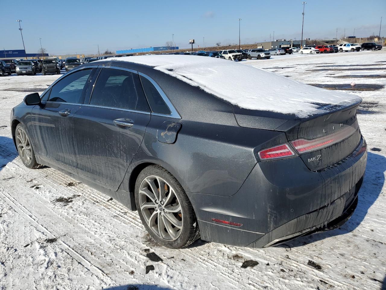 2019 Lincoln MKZ VIN 3LN6L5C93KR609171 Copart auction photo, front end / side damage thumbnail 2