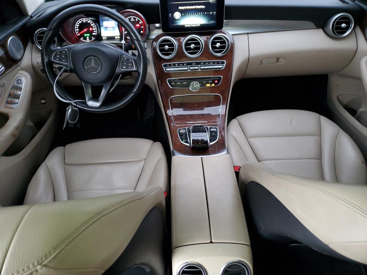 2016 Mercedes-Benz C-klasse VIN 55SWF4KB9GU146406 Copart auction photo, front end / side damage thumbnail 8