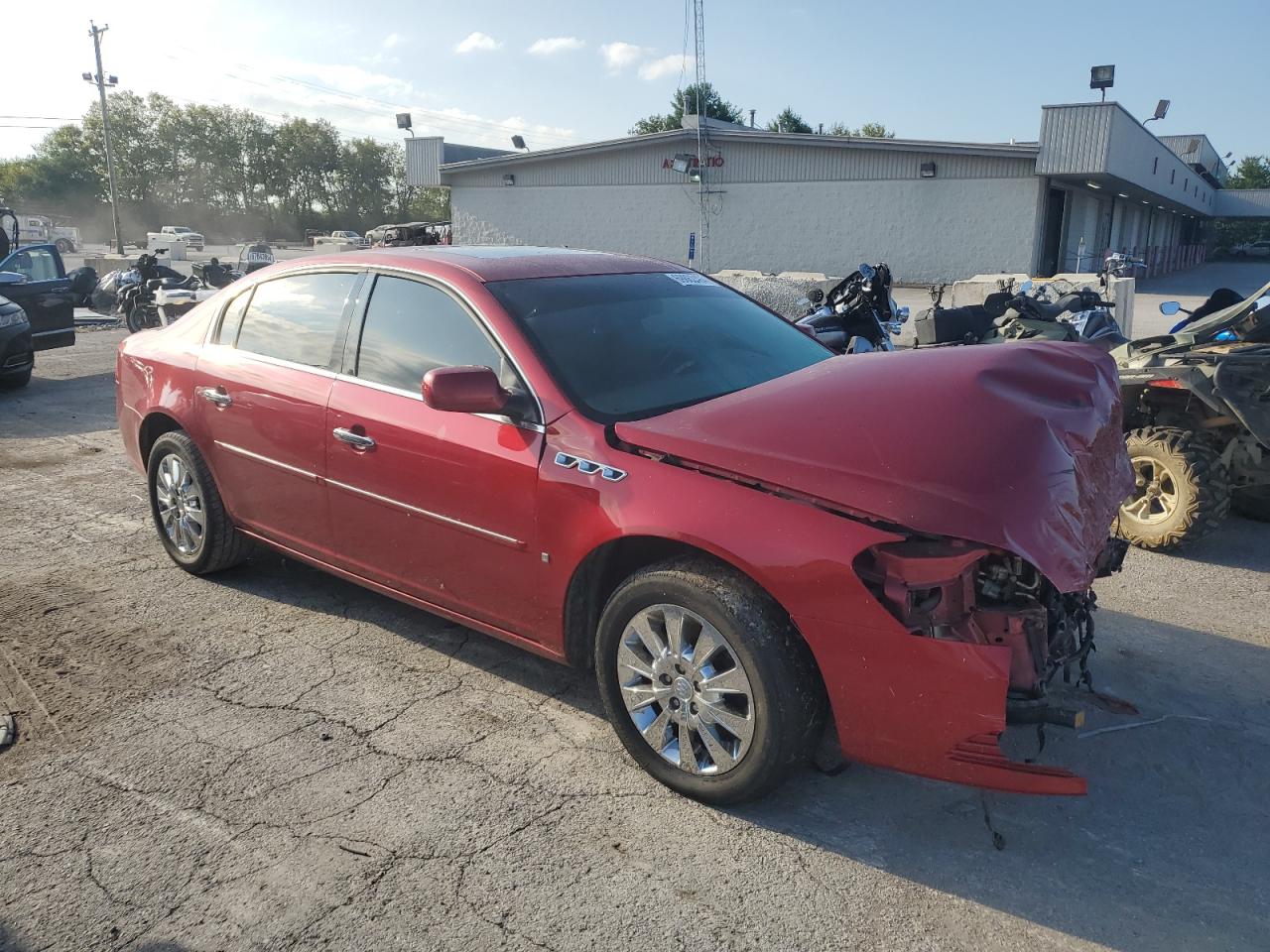 2009 Buick Lucerne VIN 1G4HD57M49U146108 Copart auction photo, front end damage thumbnail 4