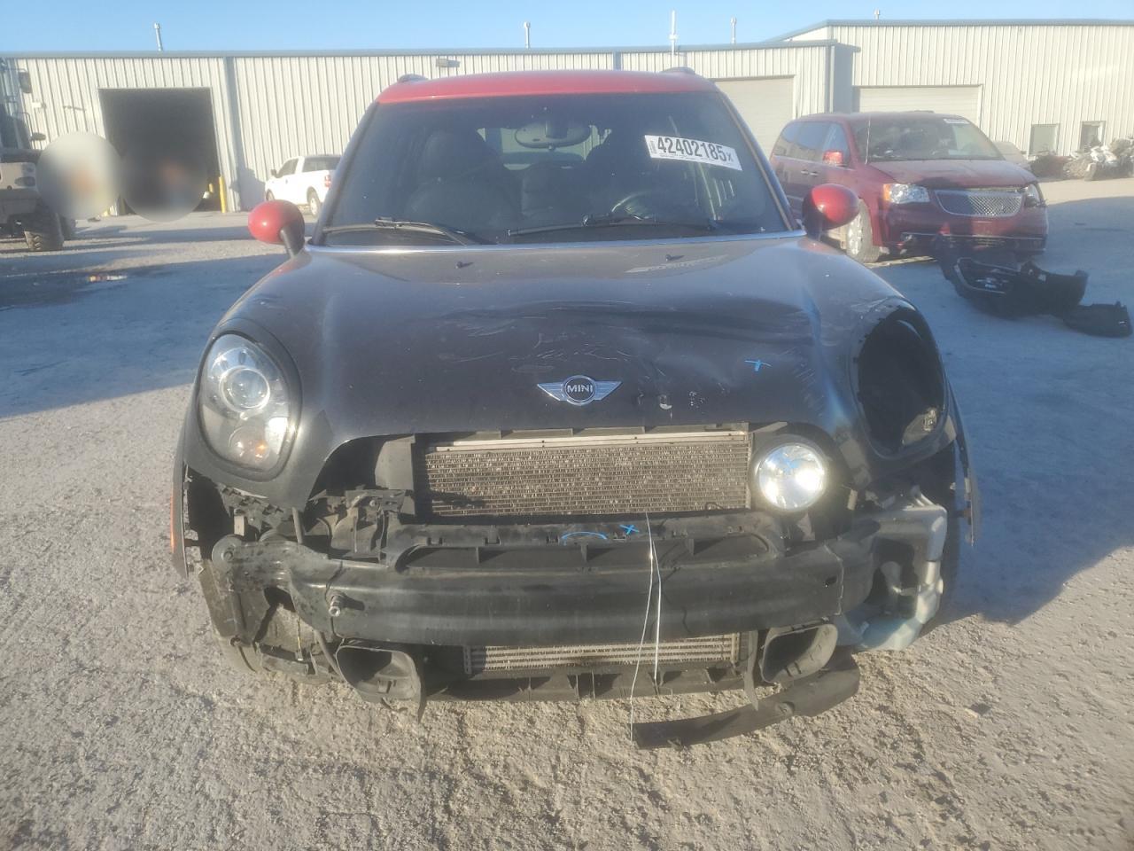 2015 MINI Cooper VIN WMWXD1C5XFWS34732 Copart auction photo, front end damage thumbnail 5