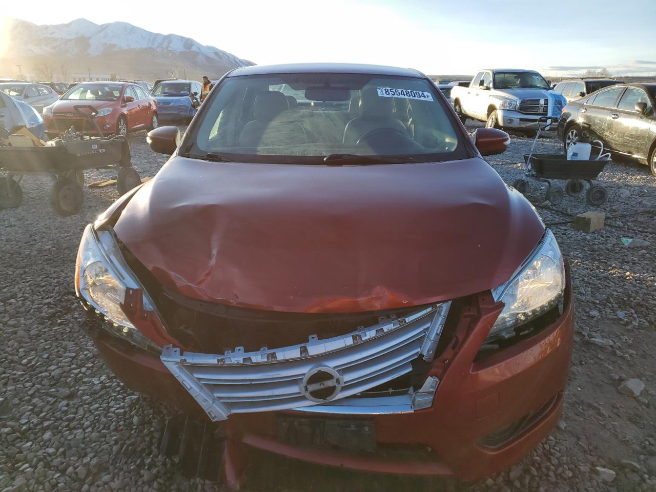 2015 Nissan Sentra VIN 3N1AB7AP7FY369636 Copart auction photo, rear end / front end damage thumbnail 5