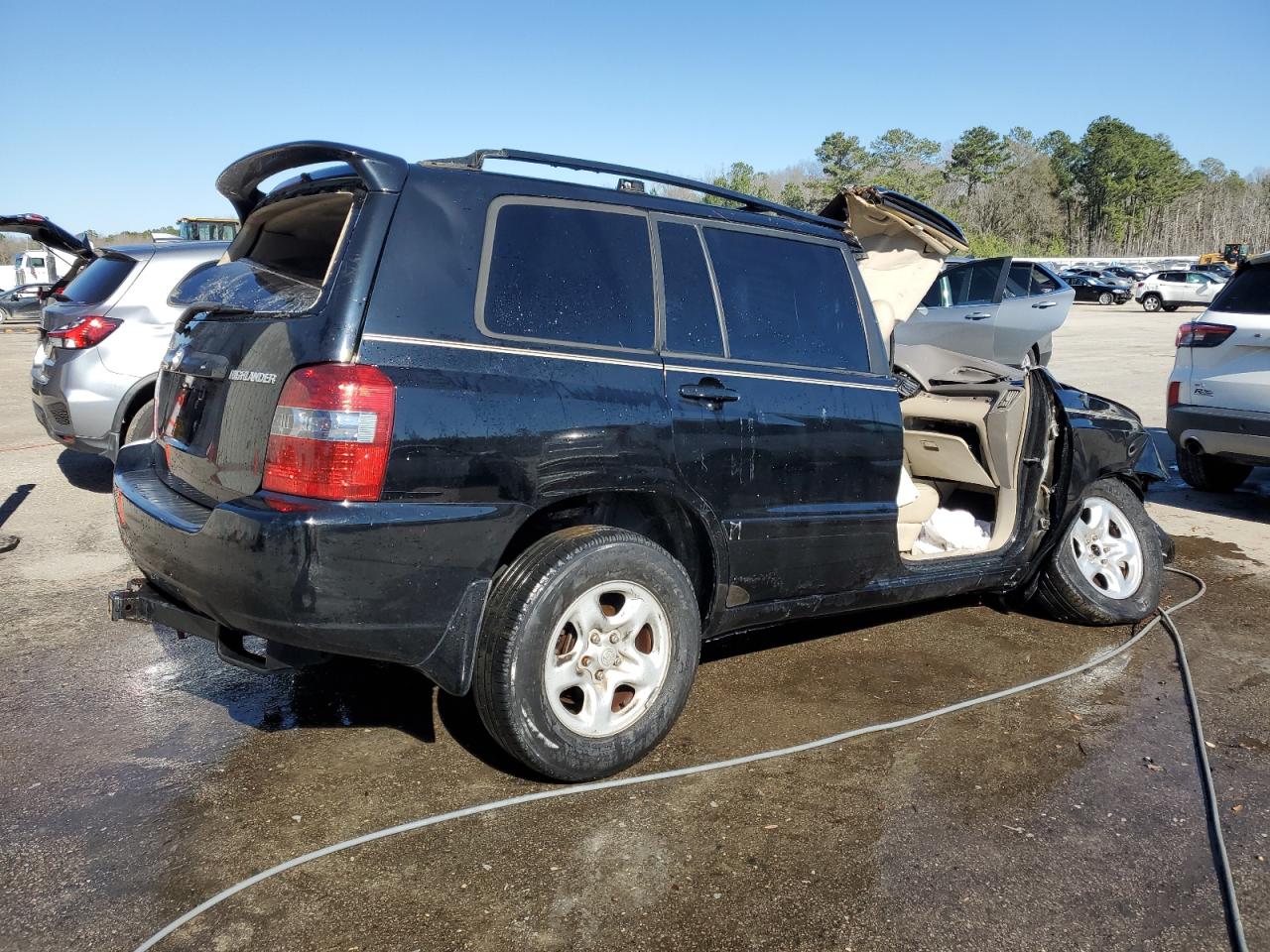 2007 Toyota Highlander VIN JTEGD21A570160158 Copart auction photo, all over damage thumbnail 3