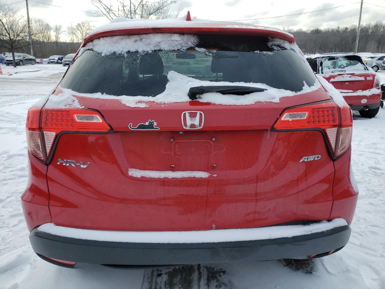 2016 Honda HR-V VIN 3CZRU6H52GM753237 Copart auction photo, rear end damage thumbnail 6