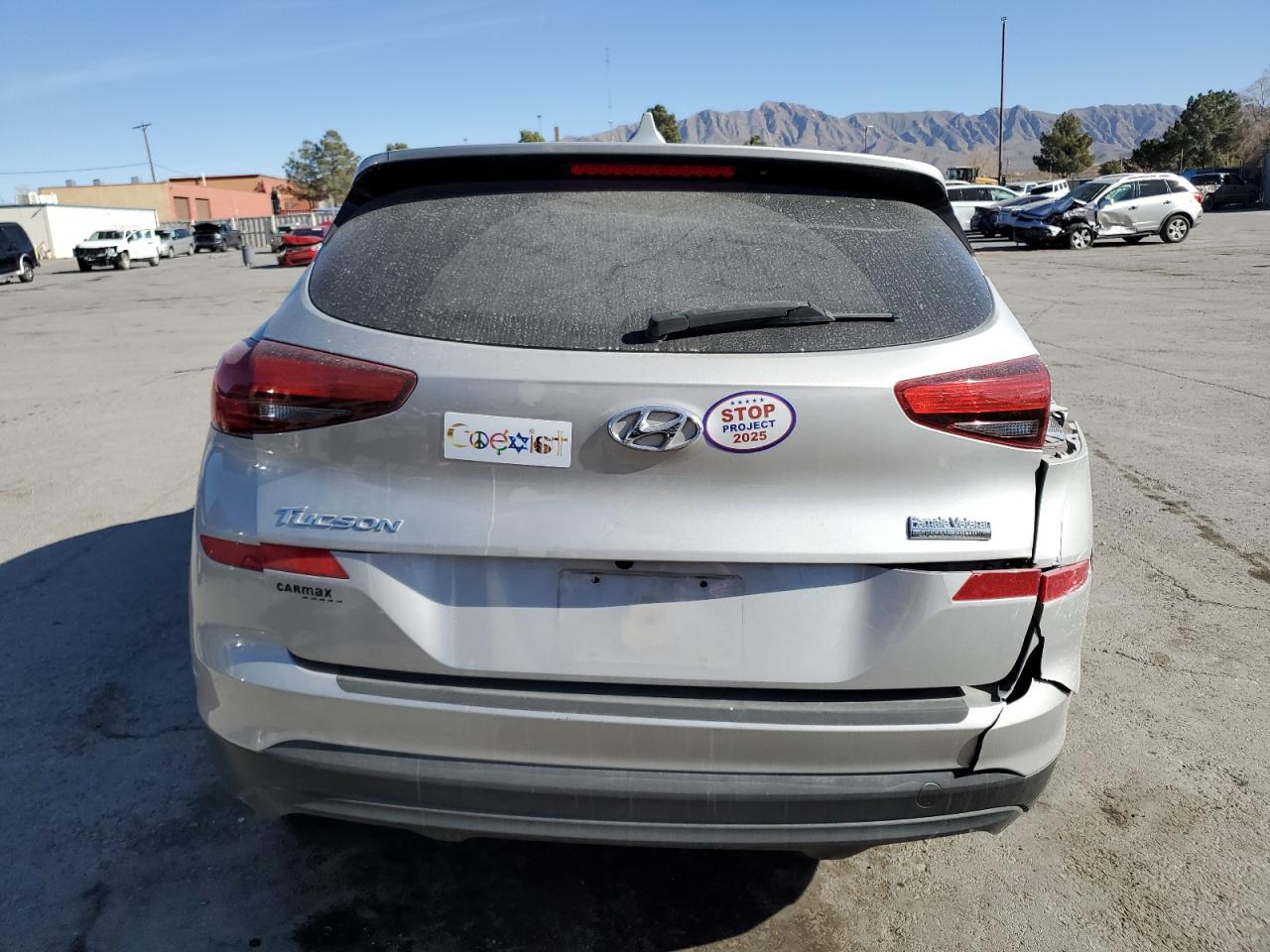 2020 Hyundai Tucson VIN KM8J23A44LU146640 Copart auction photo, all over damage thumbnail 6