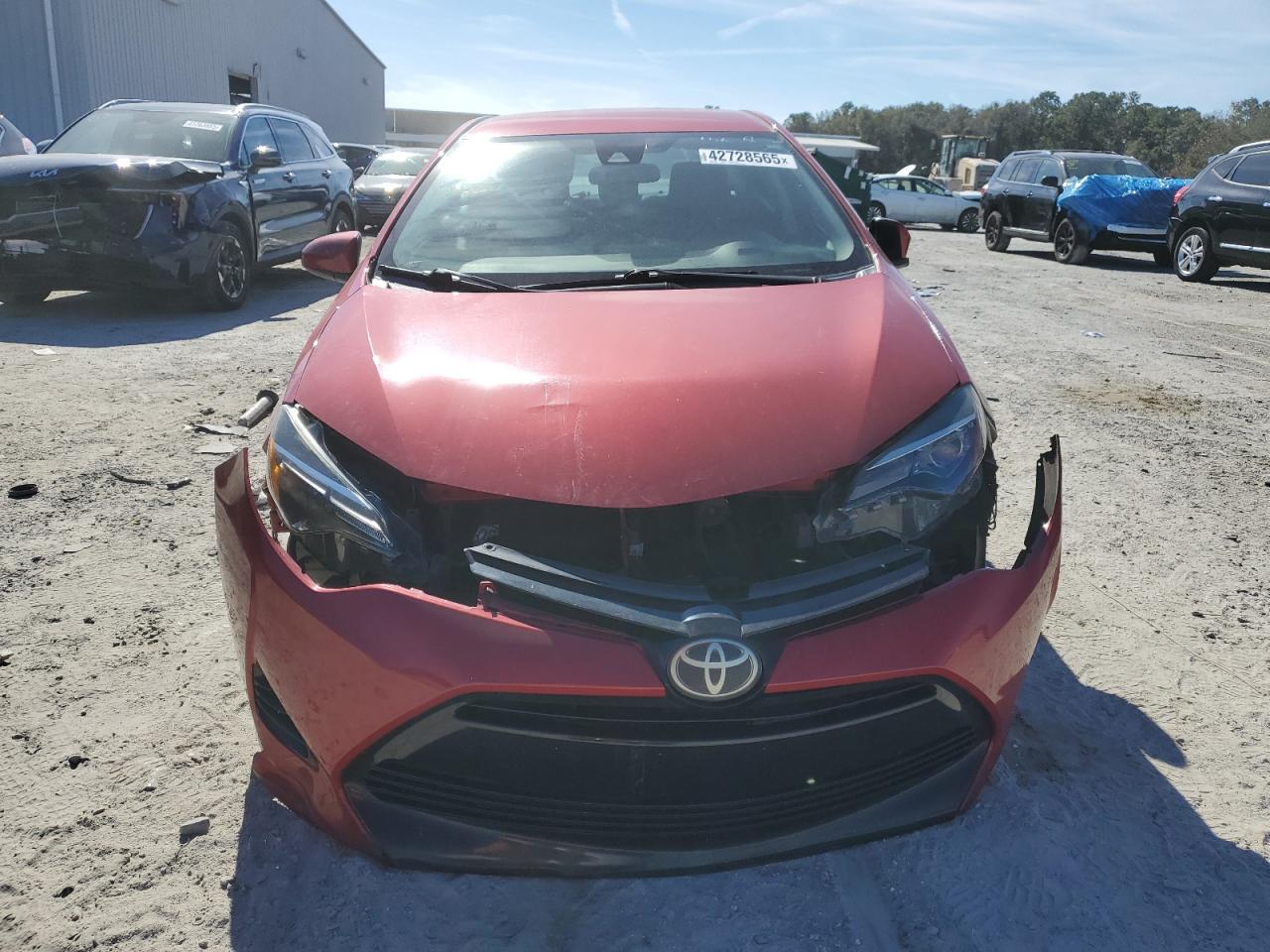 2017 Toyota Corolla VIN 2T1BURHE2HC834855 Copart auction photo, front end damage thumbnail 5