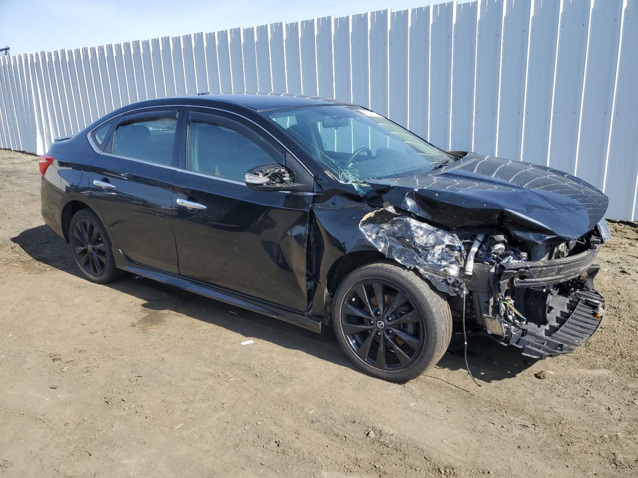 2018 Nissan Sentra VIN 3N1AB7AP4JY257126 Copart auction photo, front end / side damage thumbnail 4