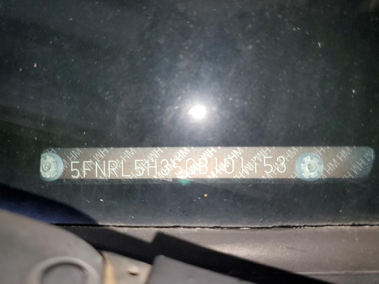 2016 Honda Odyssey VIN 5FNRL5H35GB101153 Copart auction photo, side damage thumbnail 13
