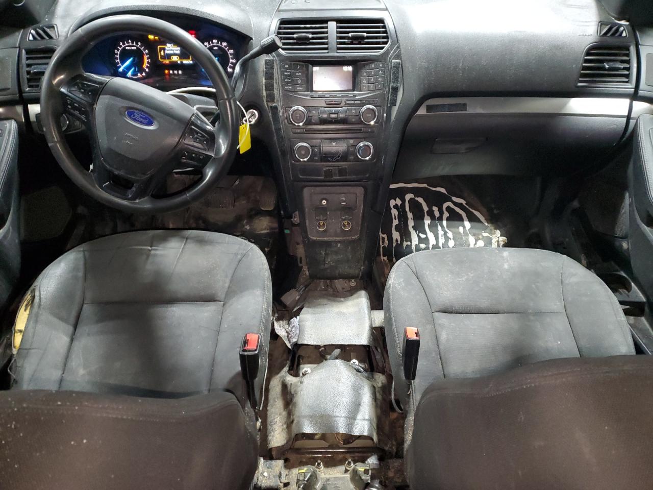 2017 Ford Explorer VIN 1FM5K8AR4HGC57124 Copart auction photo, front end / undercarriage damage thumbnail 8