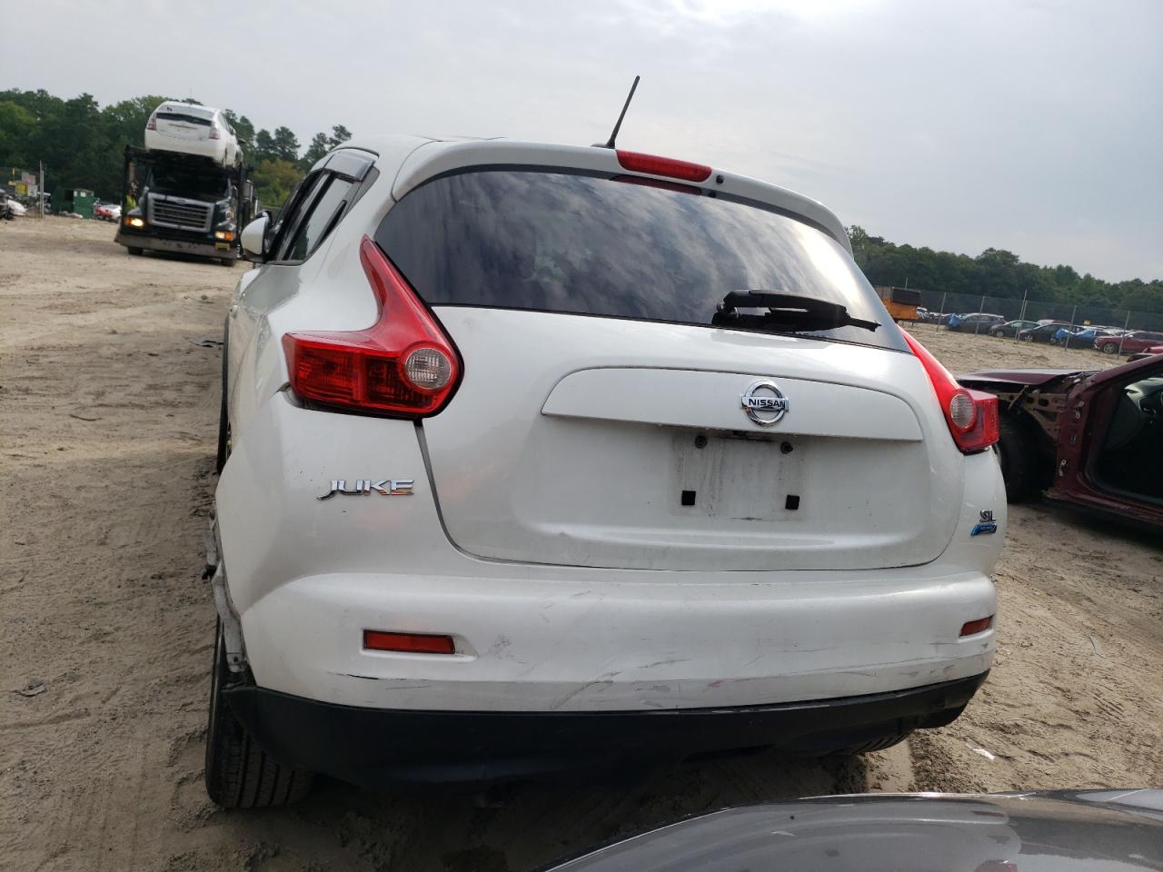 2014 Nissan Juke VIN JN8AF5MR1ET451621 Copart auction photo, rear end / minor dent/scratches damage thumbnail 6
