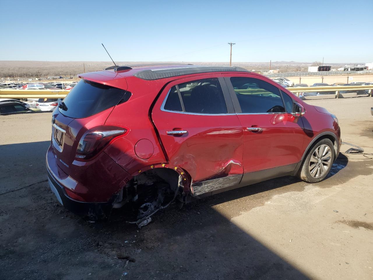 2018 Buick Encore VIN KL4CJASB5JB668584 Copart auction photo, side damage thumbnail 3