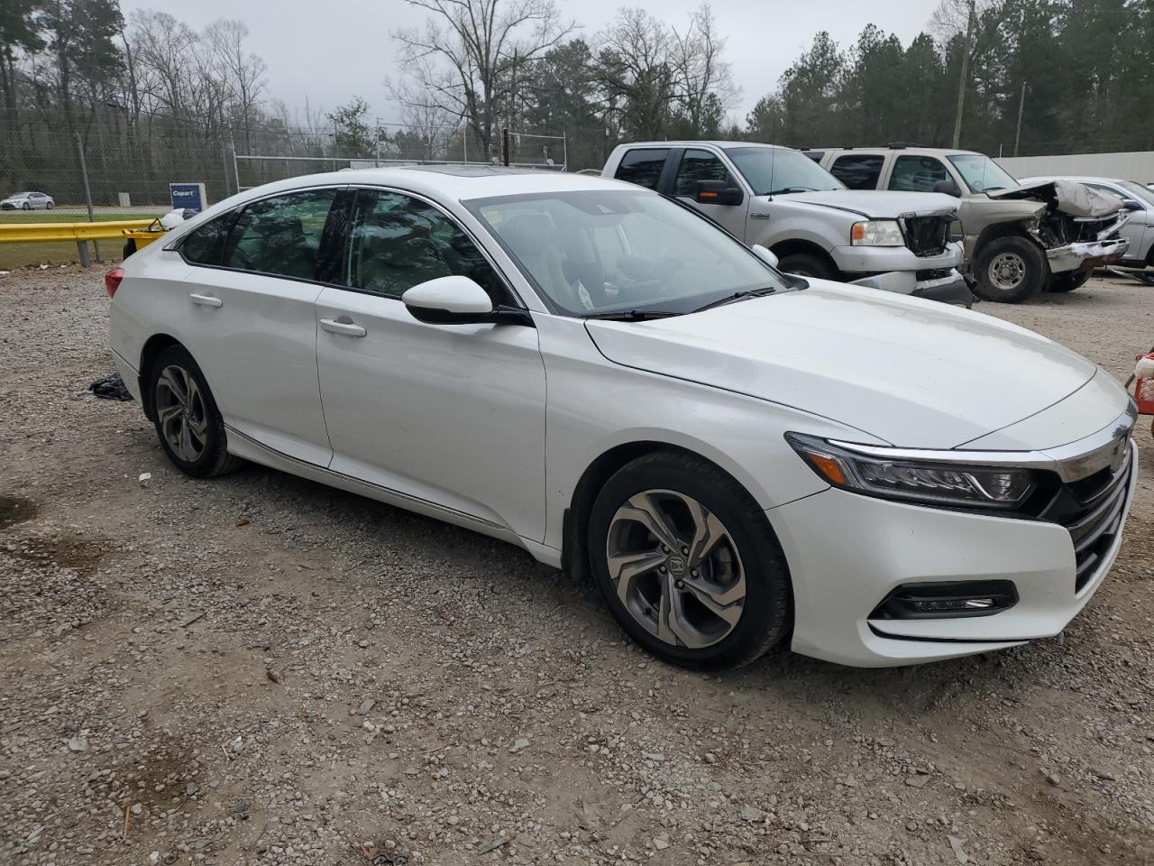 2018 Honda Accord VIN 1HGCV1F55JA189054 Copart auction photo, side damage thumbnail 4
