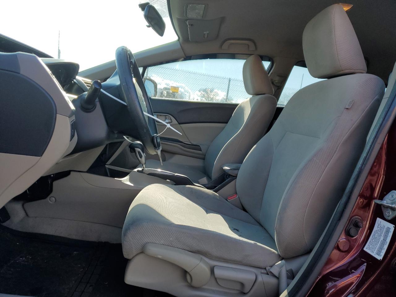 2012 Honda Civic VIN 2HGFB2F52CH534458 Copart auction photo, front end damage thumbnail 7