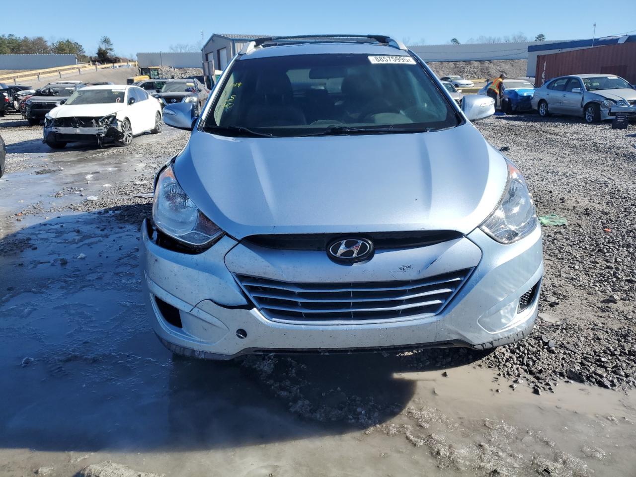2012 Hyundai Tucson VIN KM8JU3AC4CU385817 Copart auction photo, front end damage thumbnail 5