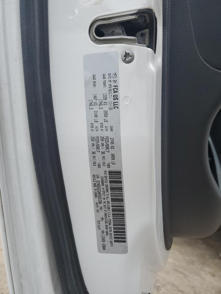 2019 Dodge Caravan VIN 2C4RDGEGXKR591280 Copart auction photo, rear end / front end damage thumbnail 13