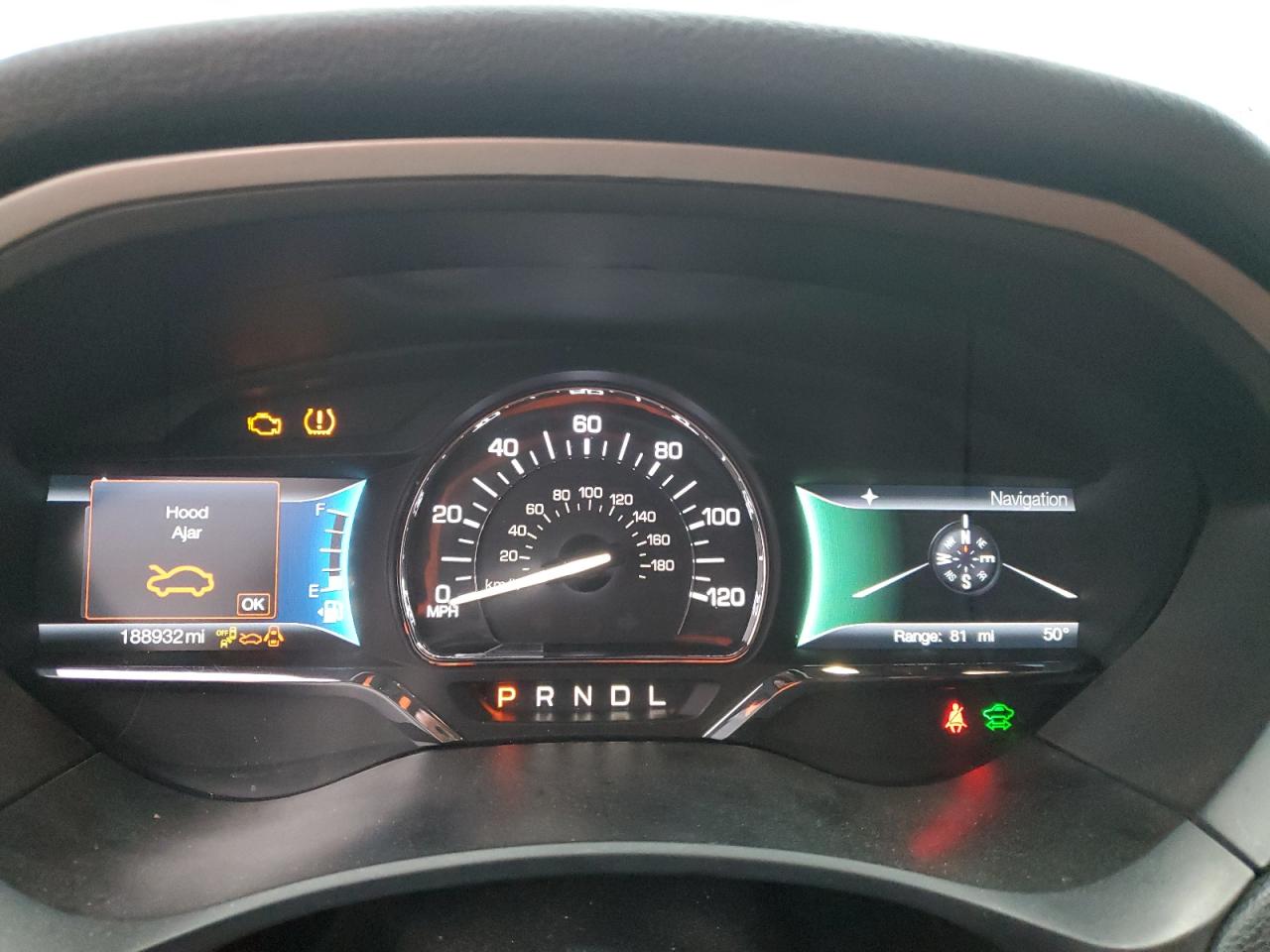 2017 Lincoln MKZ VIN 3LN6L5MU0HR644519 Copart auction photo, side / front end damage thumbnail 9