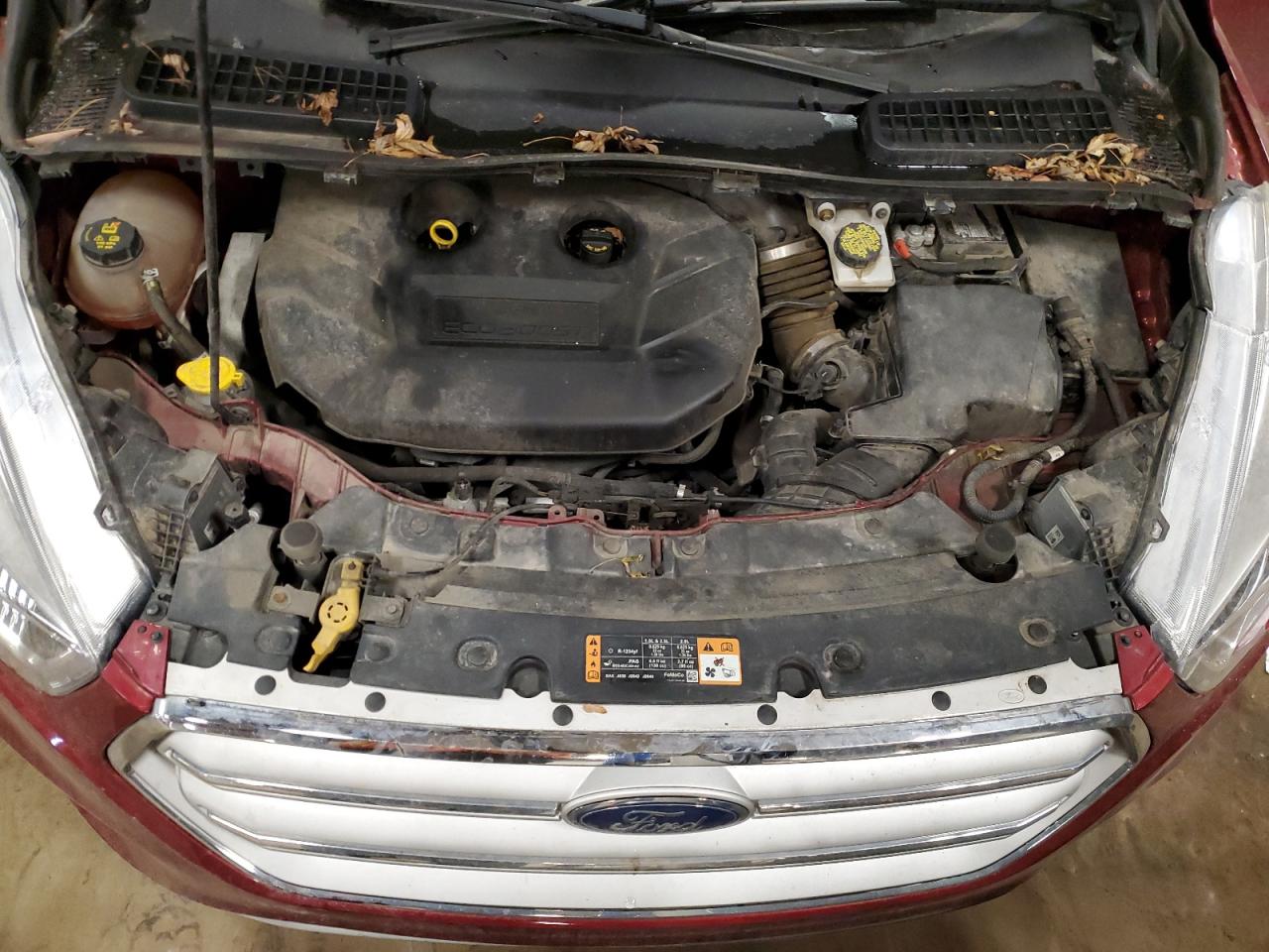 2018 Ford Escape VIN 1FMCU9J98JUB88615 Copart auction photo, rollover damage thumbnail 14