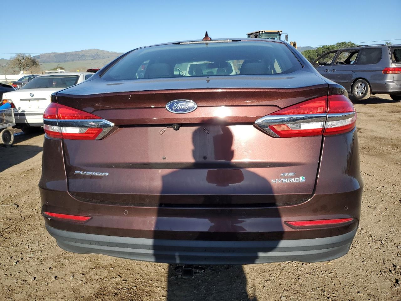 2019 Ford Fusion VIN 3FA6P0LU3KR242102 Copart auction photo, front end damage thumbnail 6