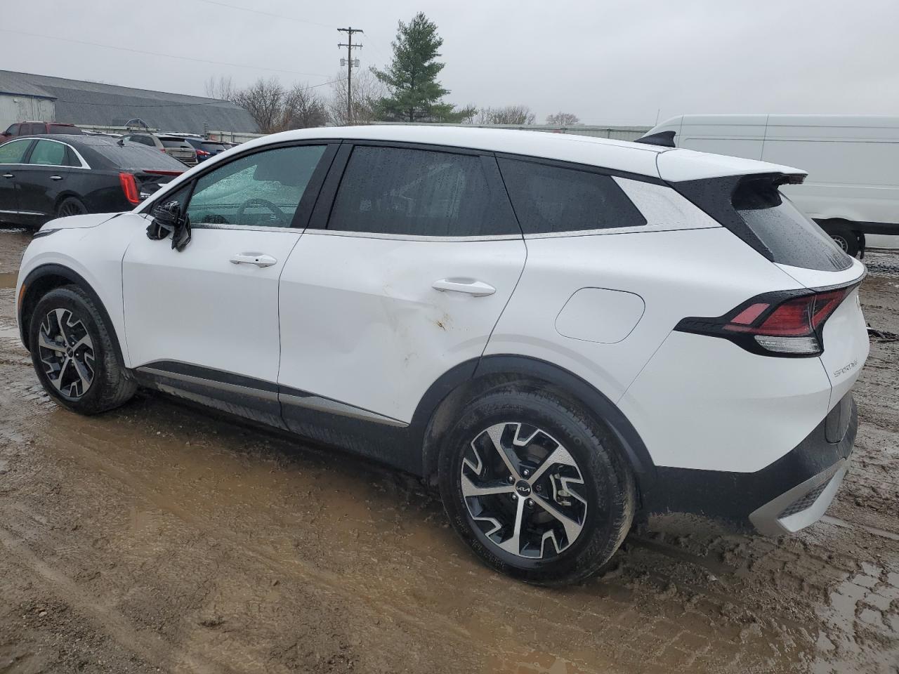 2023 KIA Sportage VIN 5XYK33AF4PG028246 Copart auction photo, side / top/roof damage thumbnail 2
