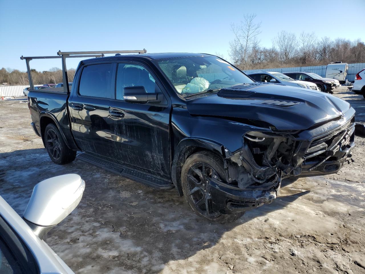 2021 RAM 1500 VIN 1C6SRFJTXMN577760 Copart auction photo, front end / minor dent/scratches damage thumbnail 4