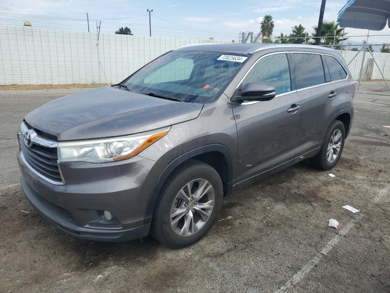 2015 Toyota Highlander VIN 5TDKKRFH1FS104636