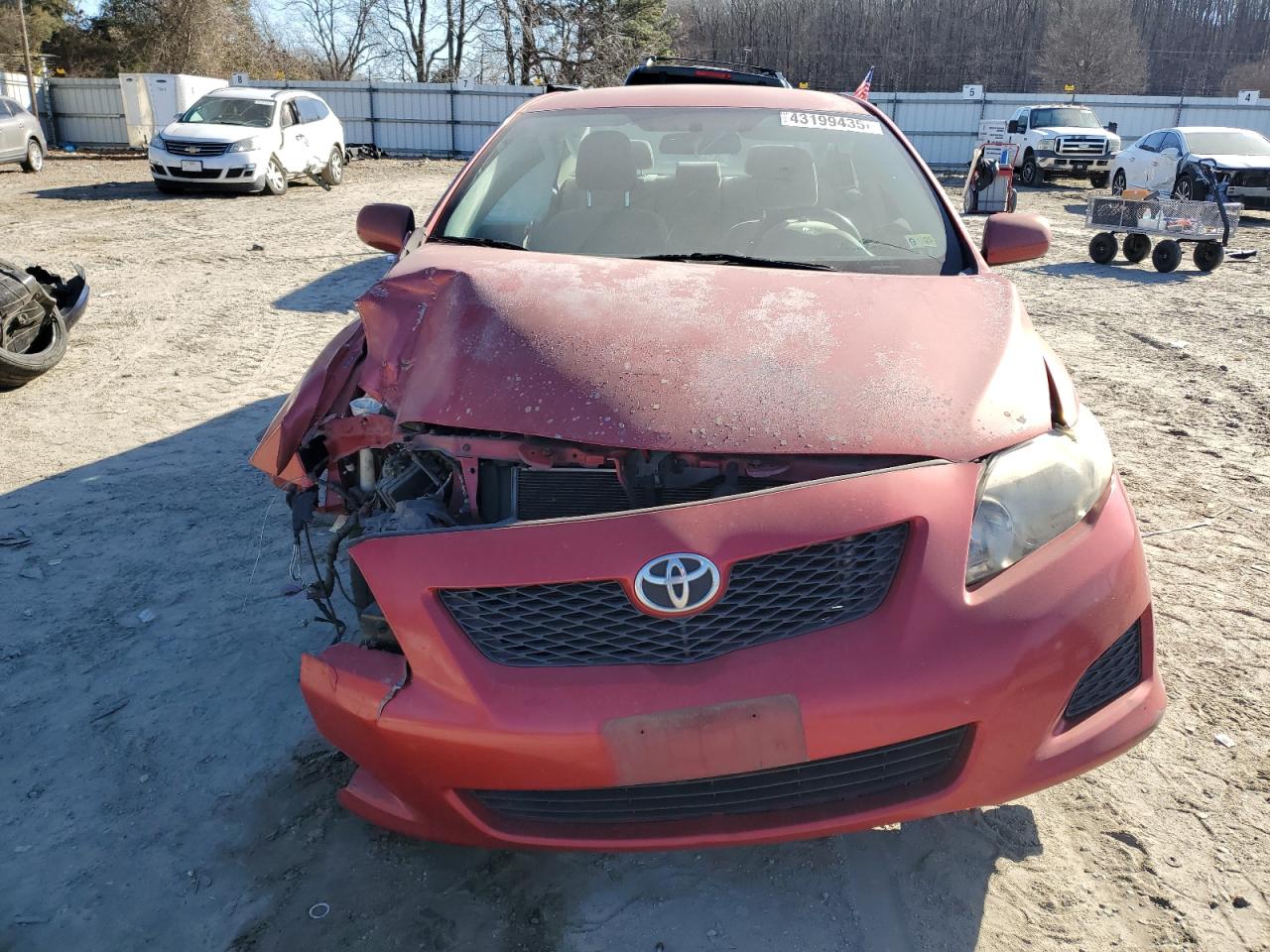 2009 Toyota Corolla VIN 2T1BU40E09C111067 Copart auction photo, front end / minor dent/scratches damage thumbnail 5
