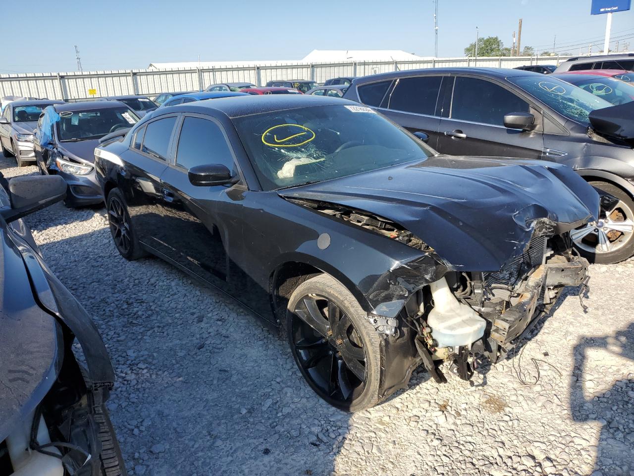 2013 Dodge Charger VIN 2C3CDXBG8DH638376 Copart auction photo, front end damage thumbnail 4