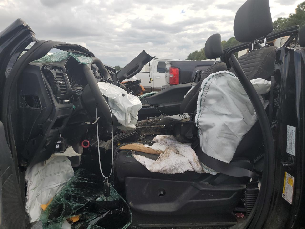 2022 Ford F-150 VIN 1FTFW1E54NKD07038 Copart auction photo, all over damage thumbnail 7