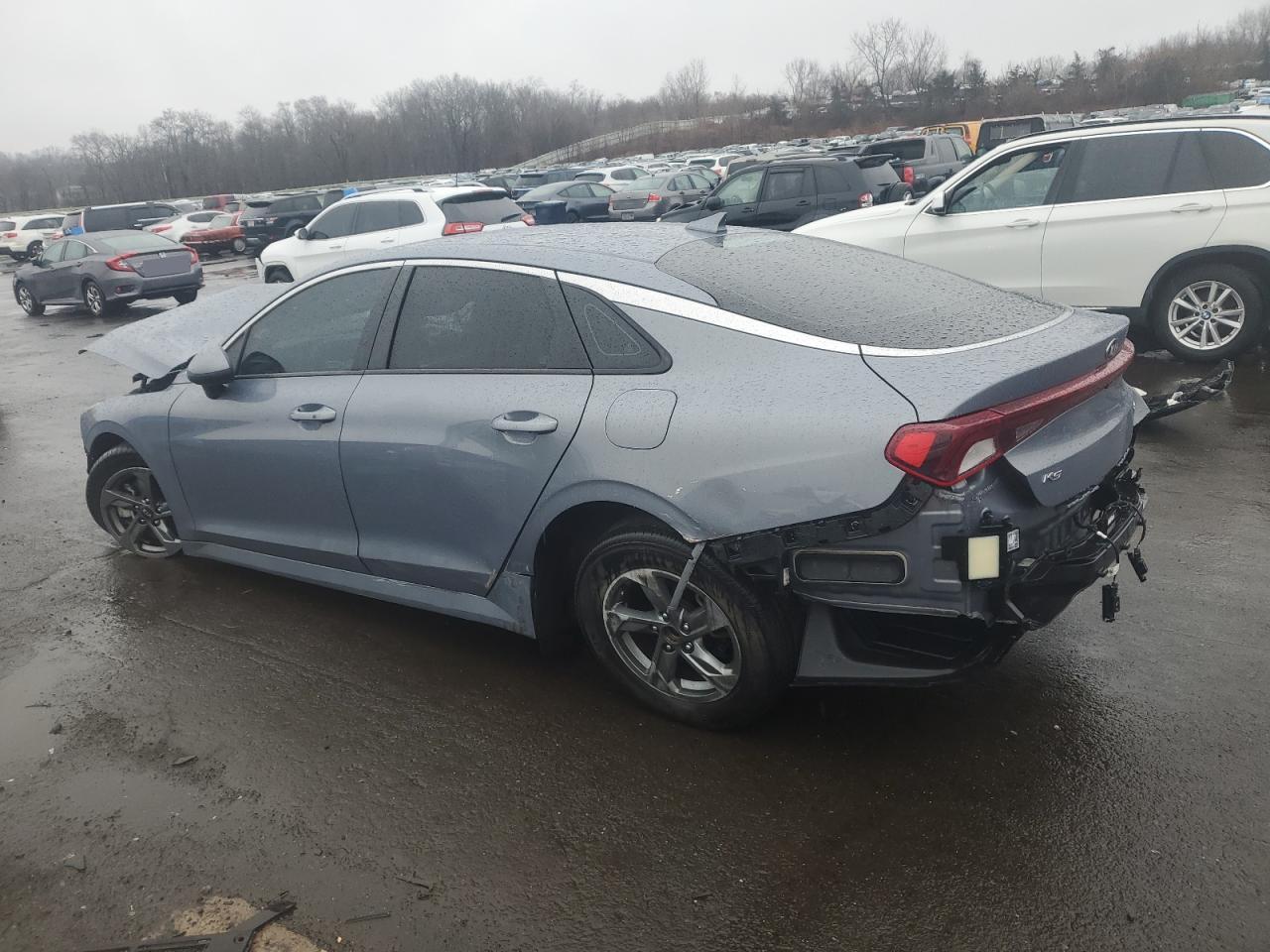 2021 KIA K5 VIN 5XXG14J29MG057661 Copart auction photo, front end / side damage thumbnail 2