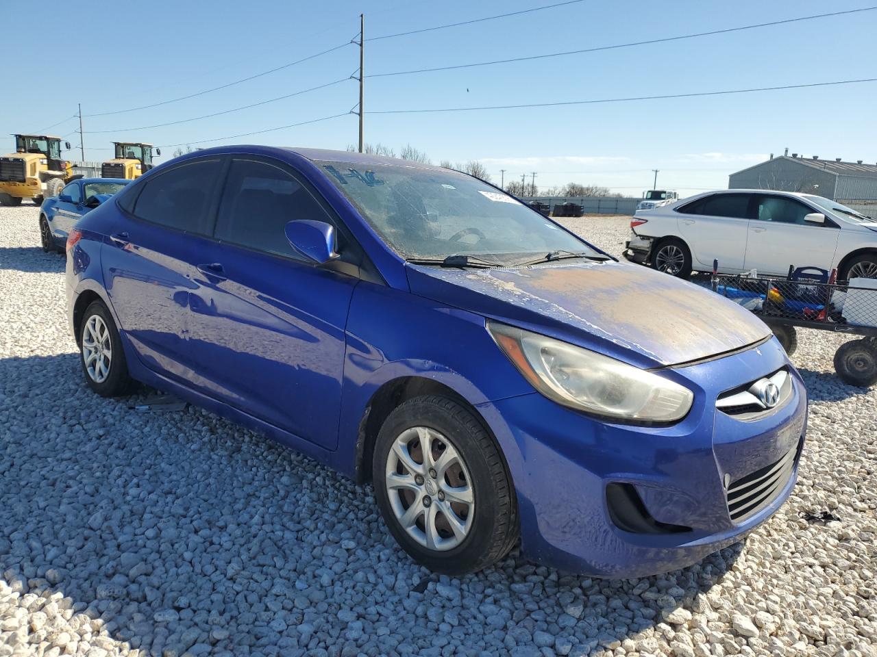 2014 Hyundai Accent VIN KMHCT4AE1EU613701 Copart auction photo, rear end / minor dent/scratches damage thumbnail 4