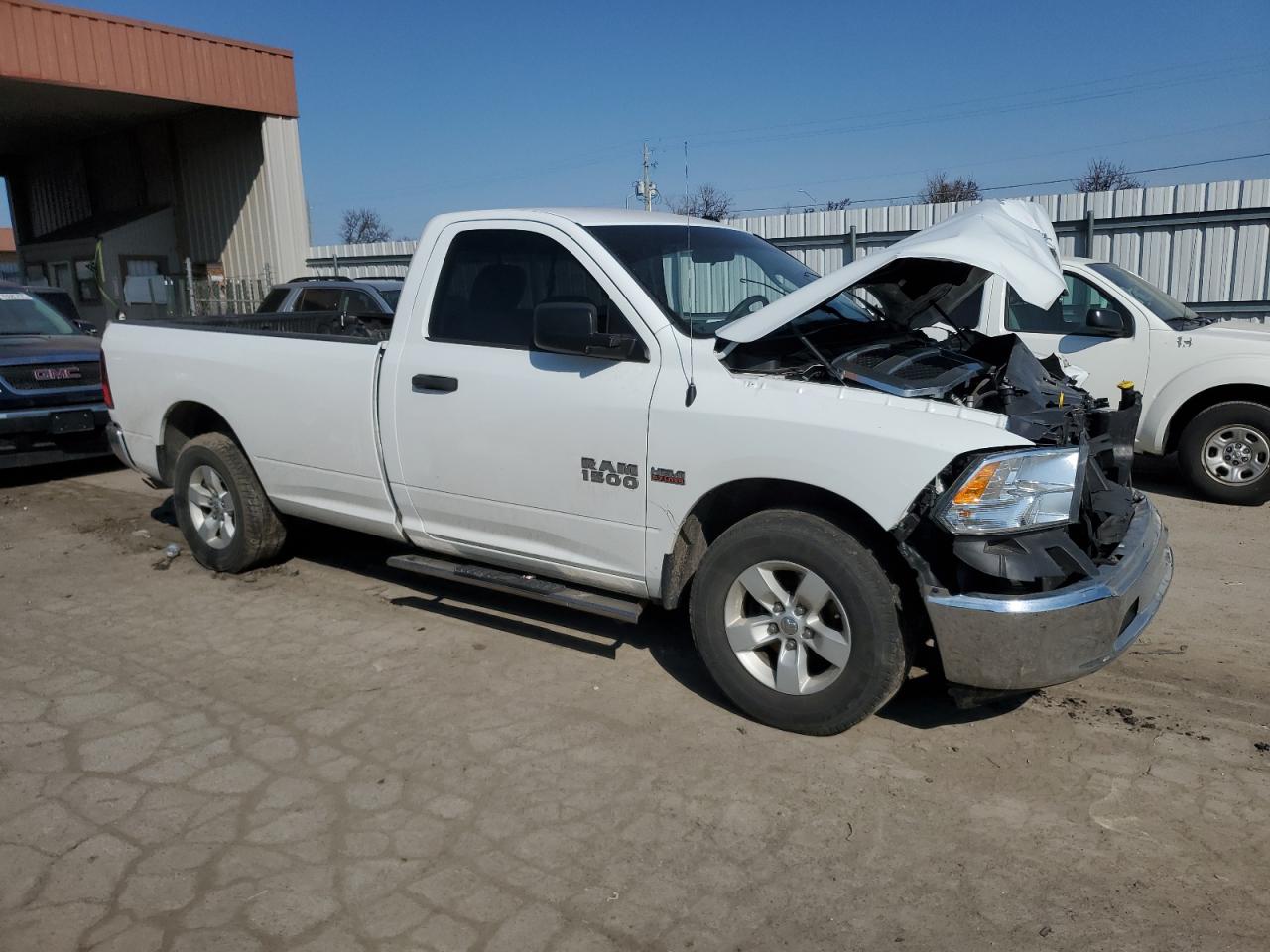 2017 RAM 1500 VIN 3C6JR6DT1HG654506 Copart auction photo, front end / side damage thumbnail 4