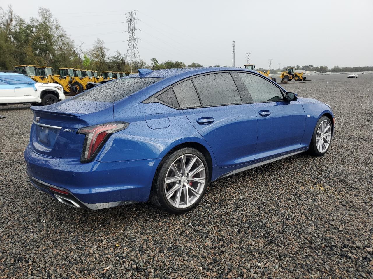 2020 Cadillac CT5 VIN 1G6DP5RK3L0123345 Copart auction photo, side / rear end damage thumbnail 3