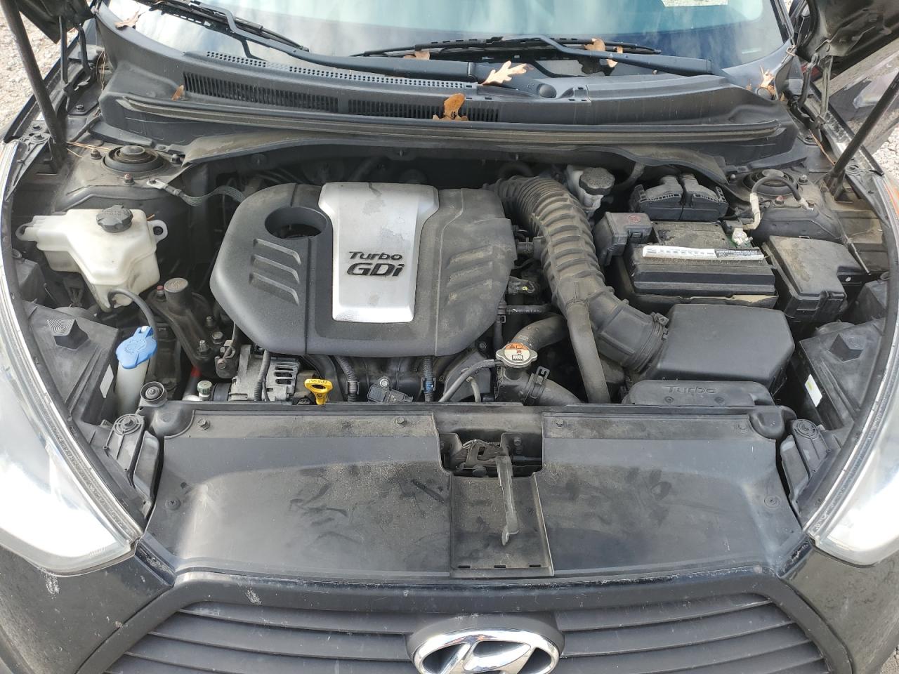 2014 Hyundai Veloster VIN KMHTC6AE3EU199347 Copart auction photo, rear end damage thumbnail 12