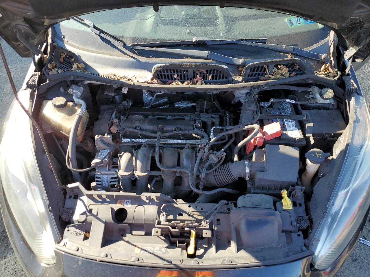 2014 Ford Fiesta VIN 3FADP4BJ8EM205103 Copart auction photo, all over damage thumbnail 11