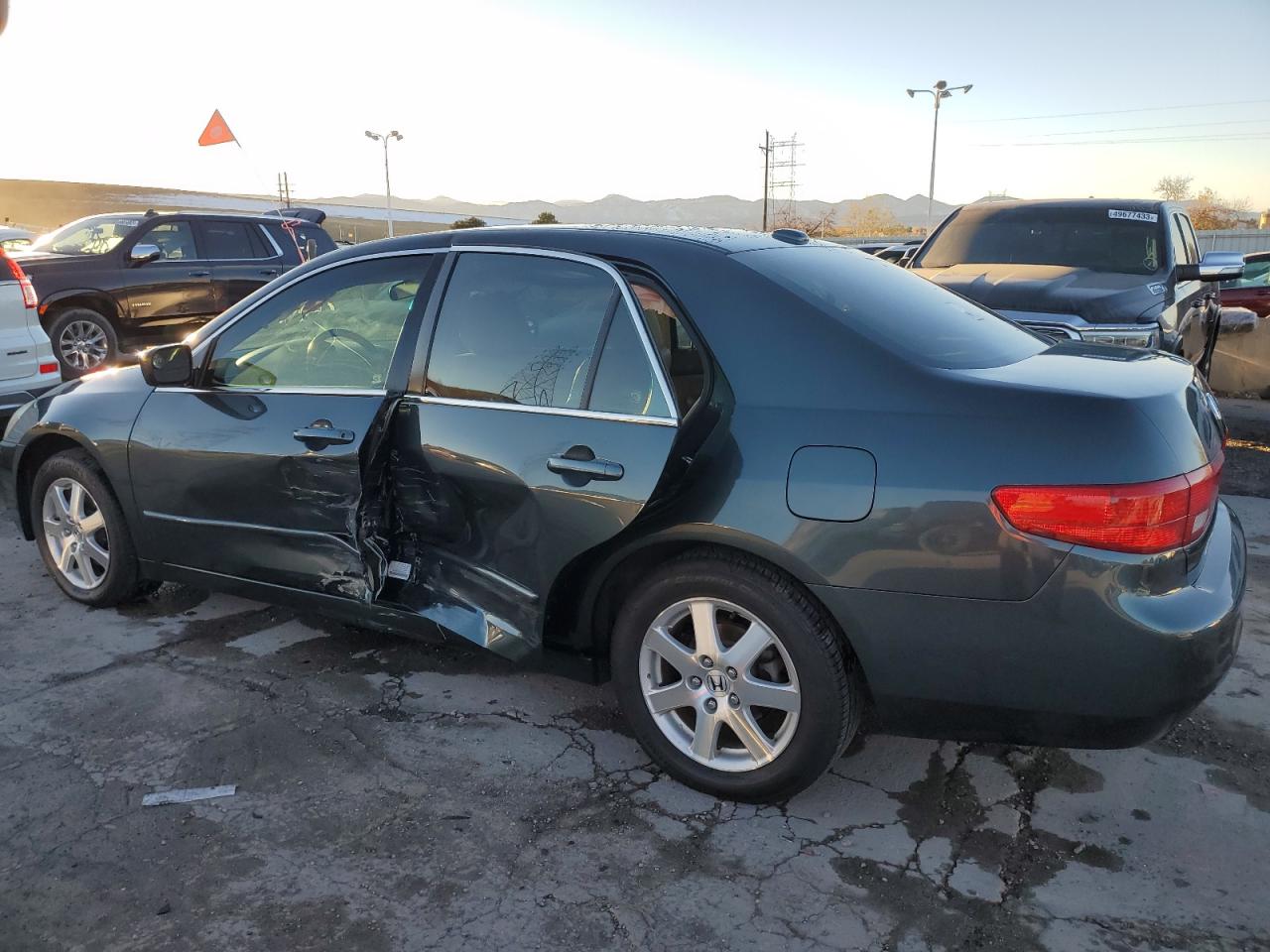 2005 Honda Accord VIN 1HGCM66585A046296 Copart auction photo, side damage thumbnail 2