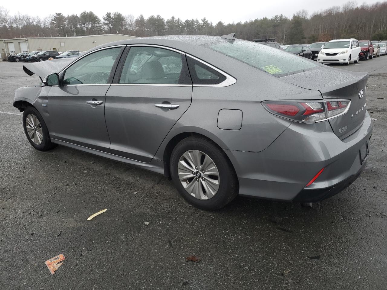 2018 Hyundai Sonata VIN KMHE24L34JA087311 Copart auction photo, front end / minor dent/scratches damage thumbnail 2